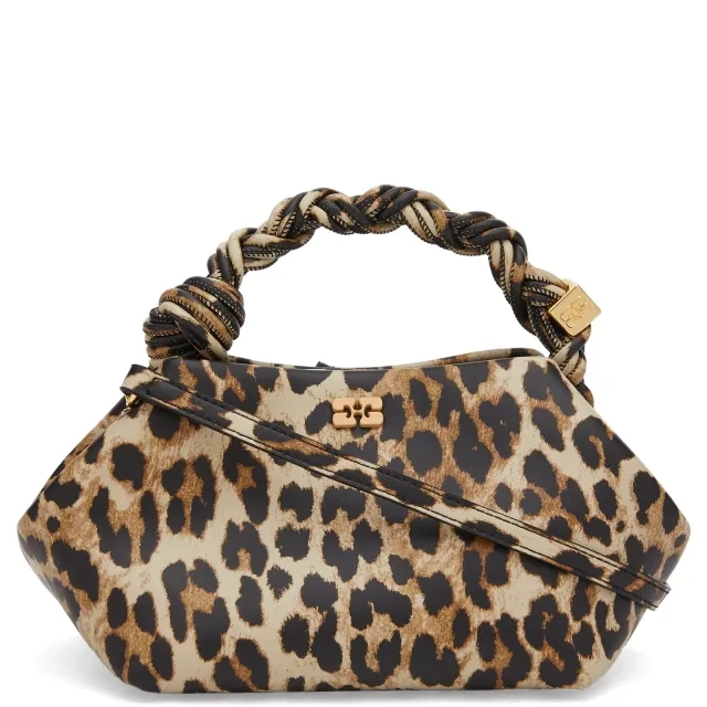 GANNI Women's Leopard Bou Bag Small