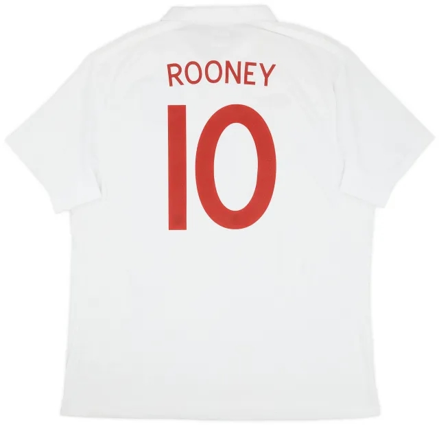 Umbro 2009-10 England Home Shirt Rooney #10 (XXL)
