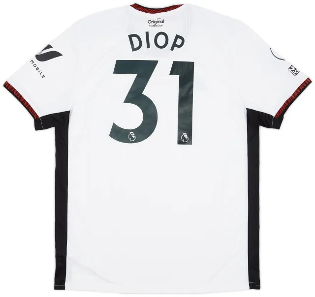 adidas 2022-23 Fulham Match Issue Home Shirt Diop #31