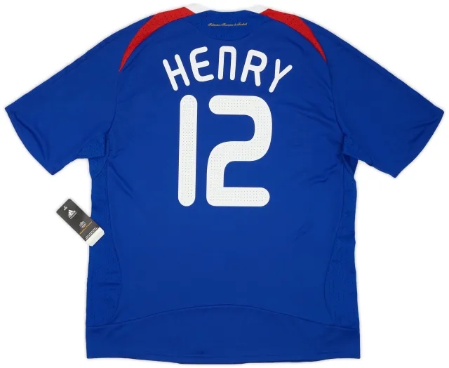 adidas 2007-08 France Home Shirt Henry #12 (XL)