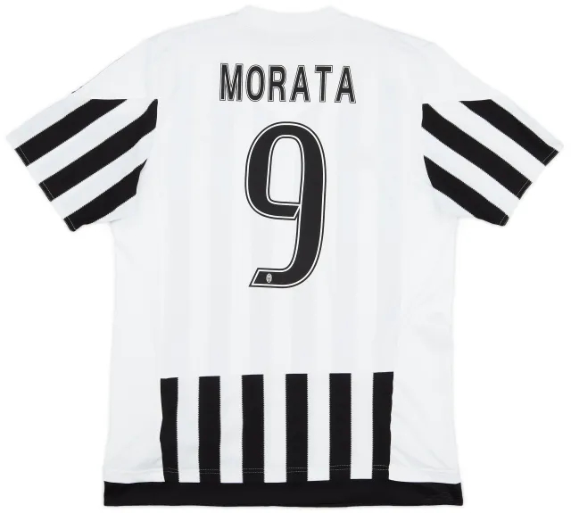 adidas 2015-16 Juventus Home Shirt Morata #9 - 8/10 - (L)