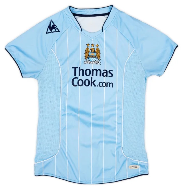 LeCoqSportif 2007-08 Manchester City Home Shirt - Excellent 9/10 - (Women's M)