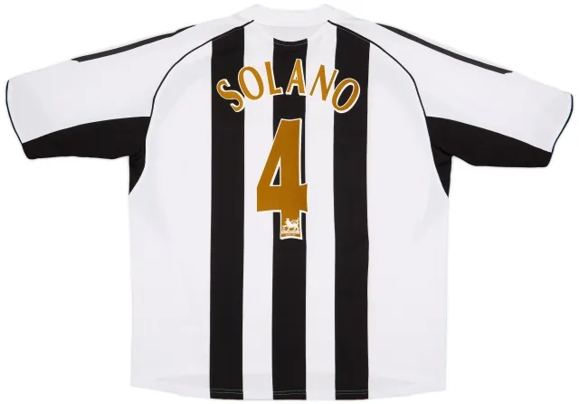 adidas 2005-07 Newcastle Home Shirt Solano #4 - 6/10 - (XXL)
