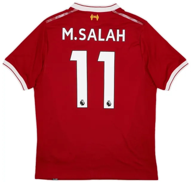 NewBalance 2017-18 Liverpool 125 Years Home Shirt M.Salah #11 - 6/10 - (S)