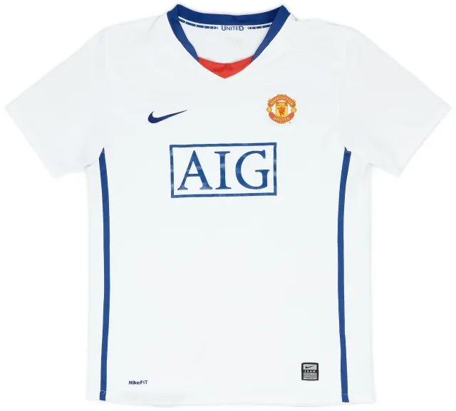 Nike 2008-10 Manchester United Away Shirt - 6/10 - (XL.Boys)