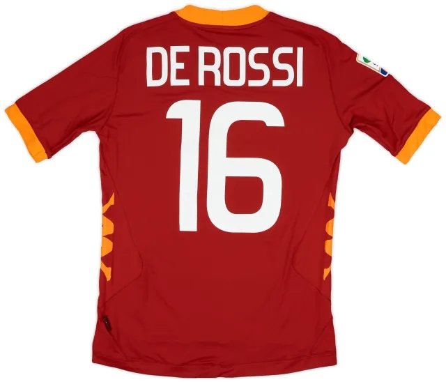 Kappa 2011-12 Roma Home Shirt De Rossi #16 (M)