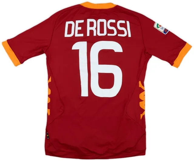 Kappa 2011-12 Roma Home Shirt De Rossi #16 (S)