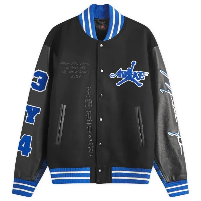 Nike Jordan Air Jordan x Awake NY Varsity Jacket Black/Royal