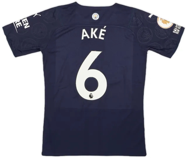 Puma 2021-22 Manchester City Match Issue Third Shirt Aké #6