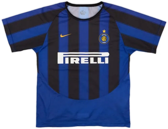 Nike 2003-04 Inter Milan Basic Home Shirt #3 - 8/10 - (M.Boys)