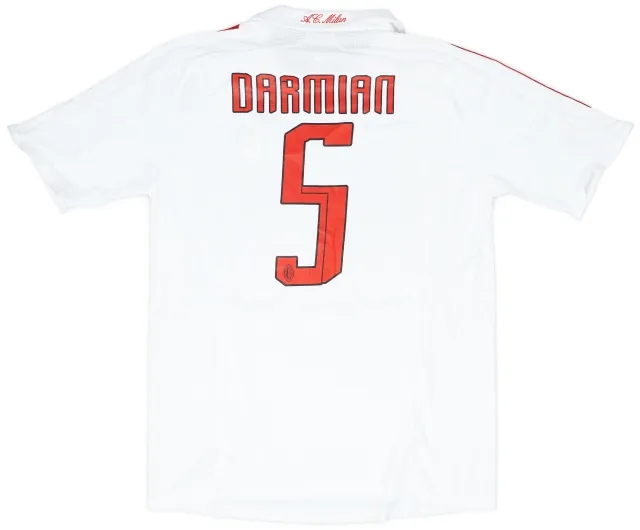 adidas 2007-08 AC Milan Player Issue Away Shirt Darmian #5