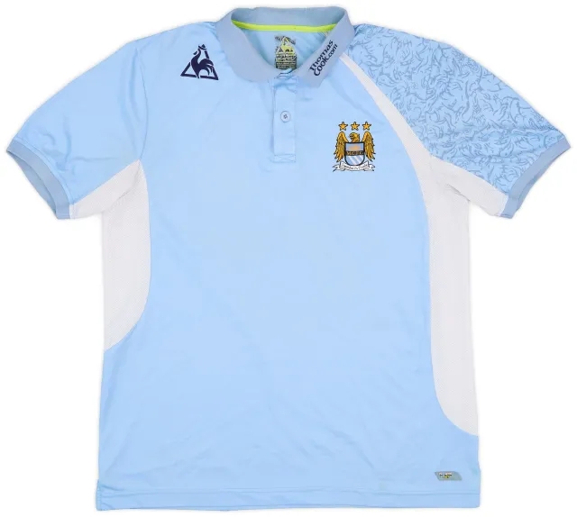 2008-09 Manchester City Le Coq Sportif Polo Shirt - 6/10 - (L)