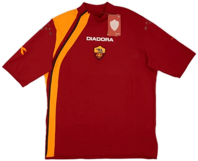 Diadora 2005-06 Roma Home Shirt (XL)
