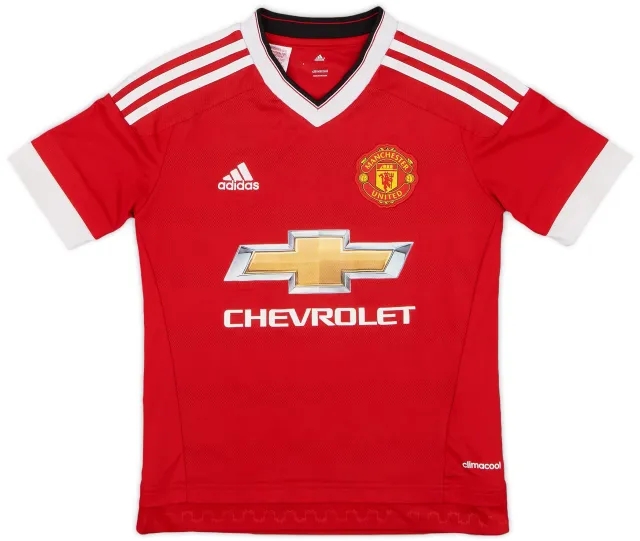 adidas 2015-16 Manchester United Home Shirt - 7/10 - (S.Boys)