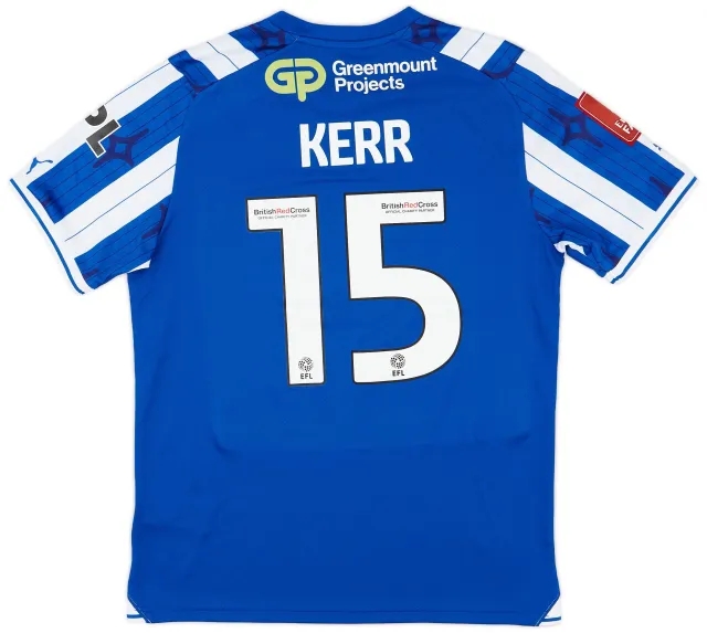 Puma 2023-24 Wigan FA Cup Match Issue Home Shirt Kerr #15
