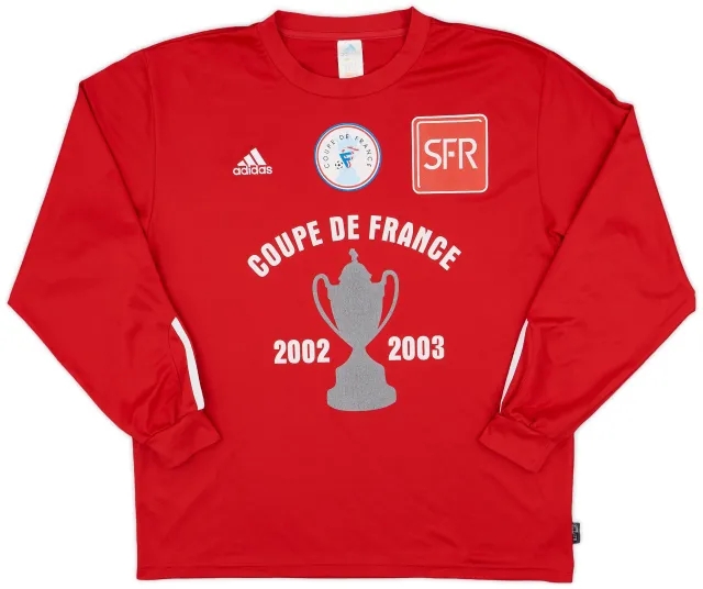 2002-03 Coupe de France adidas Template L/S Shirt #15 - 9/10 - (XL)