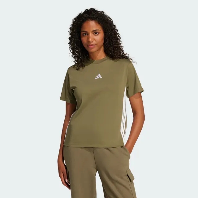 adidas Essentials 3-Stripes Cotton T-Shirt