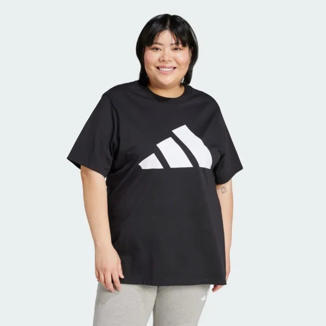 adidas Women Essentials Big Logo Cotton Tee Plus Size