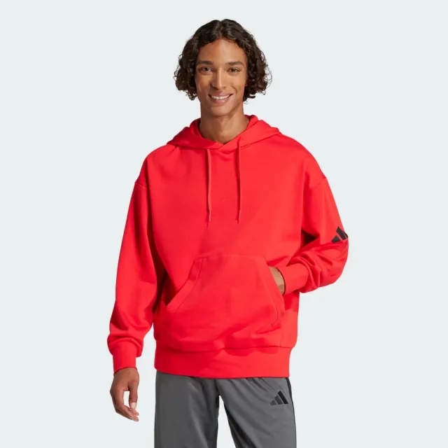 Adidas Essentials Loose Fit 3 Bar Logo French Terry Hoodie