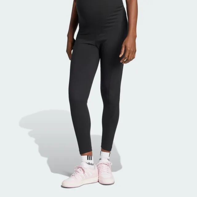 adidas Women Rib High Waist 7 8 Leggings Maternity