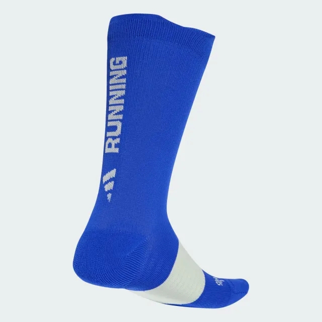 Adidas Running Graphic Socks In Blue And Neon Green