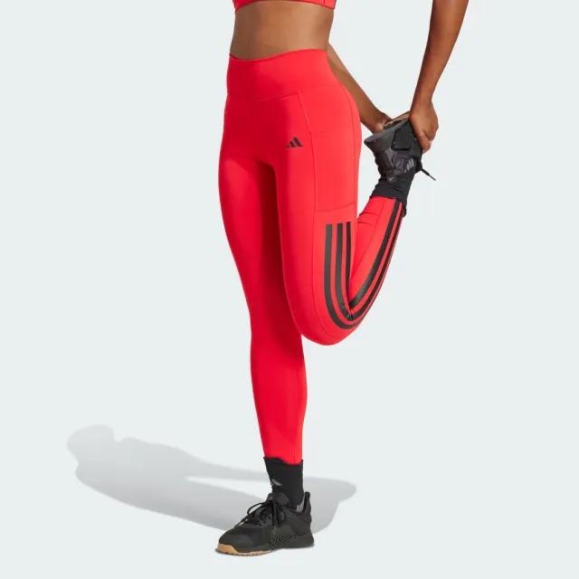 Adidas Optime 3 Stripes Full Length Leggings