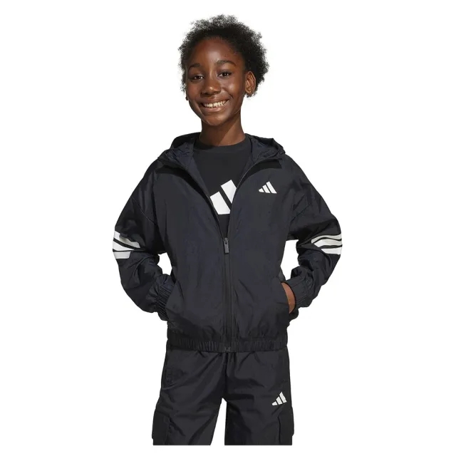 Adidas Future Icons 3 Stripes Woven Full Zip Sweatshirt