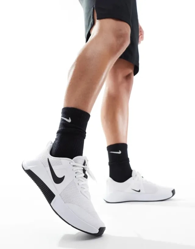 Nike Training Mc 3 Trainers In White And Black