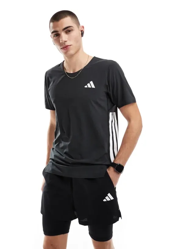 T-Shirt Adidas Adizero Running T-Shirt Black Xxl