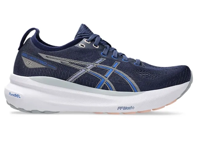 ASICS Women's Gel Kayano 31 Road Running Shoes Indigo Blue/ Pure Silver -  Size: UK 8