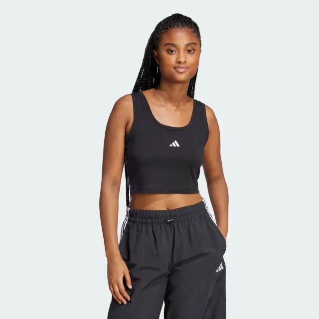 adidas Women Essentials Small Logo Cotton Lifestyle Tank Top