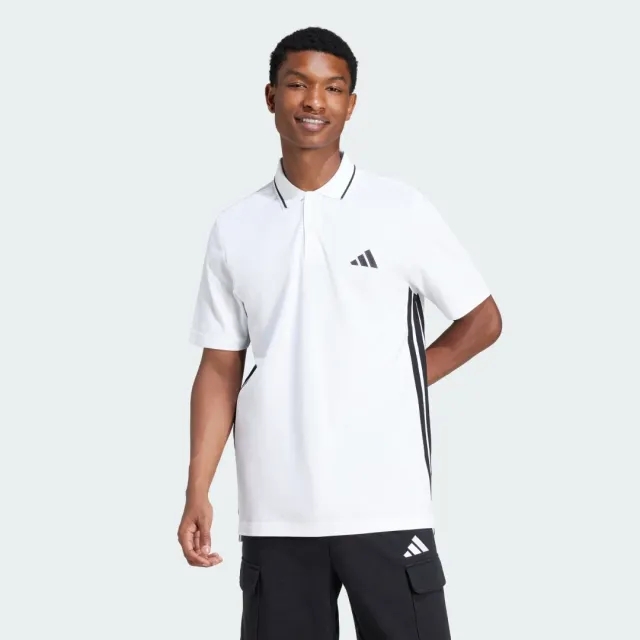 adidas Men Essentials 3 Stripes Piqué Polo Shirt