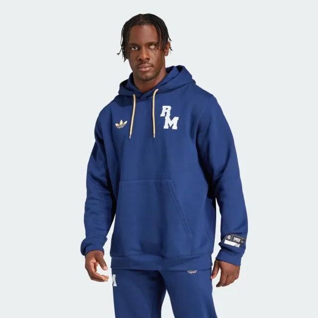 Adidas Originals Real Madrid Vrct Hoodie In Blue