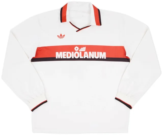 adidas 1990-91 AC Milan Away L/S Shirt - 6/10 - (L)