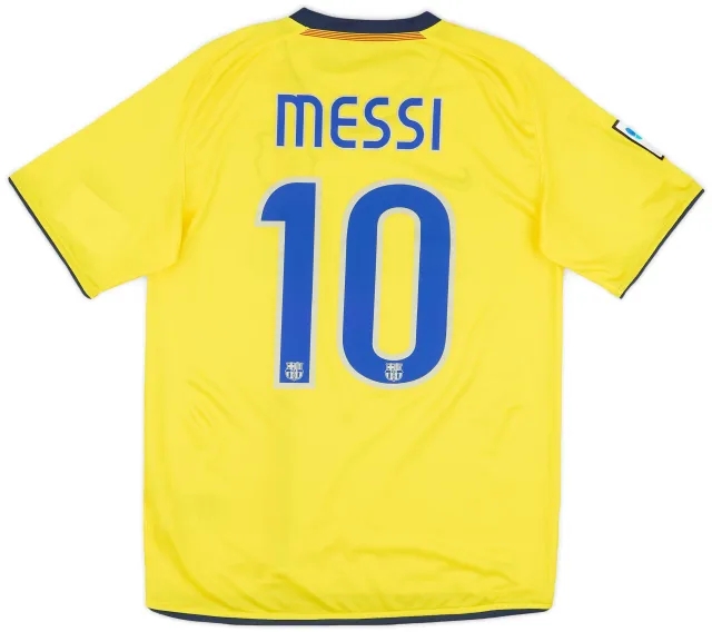 Nike 2008-10 Barcelona Away Shirt Messi #10 (S)
