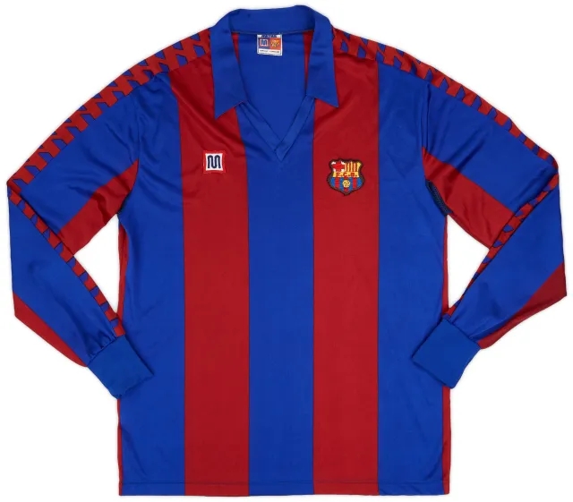 Meyba 1984-89 Barcelona Home L/S Shirt - 9/10 - (XL)