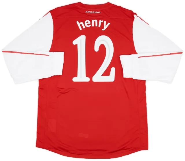 Nike 2011-12 Arsenal Player Issue Home L/S Shirt Henry #12 (XXL)
