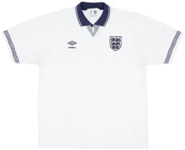 Umbro 1990-92 England Home Shirt - 9/10 - (L)