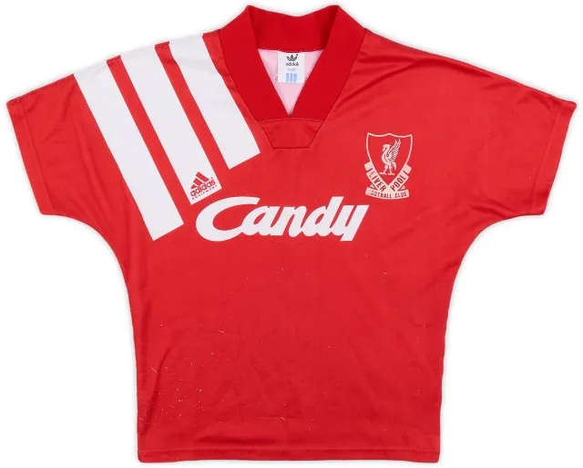 adidas 1991-92 Liverpool Home Shirt - 7/10 - (S.Boys)