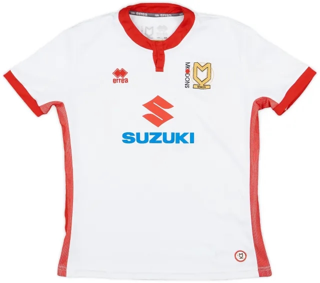 Errea 2017-18 MK Dons Home Shirt - 7/10 - (XS)