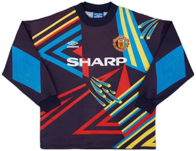 Umbro 1992-93 Manchester United GK Shirt #1 (Schmeichel) - 8/10 - (M)
