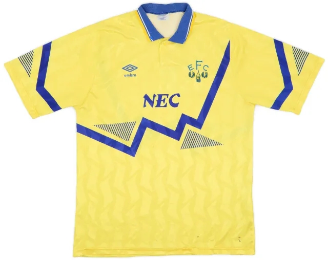 Umbro 1990-92 Everton Away Shirt - 6/10 - (L)
