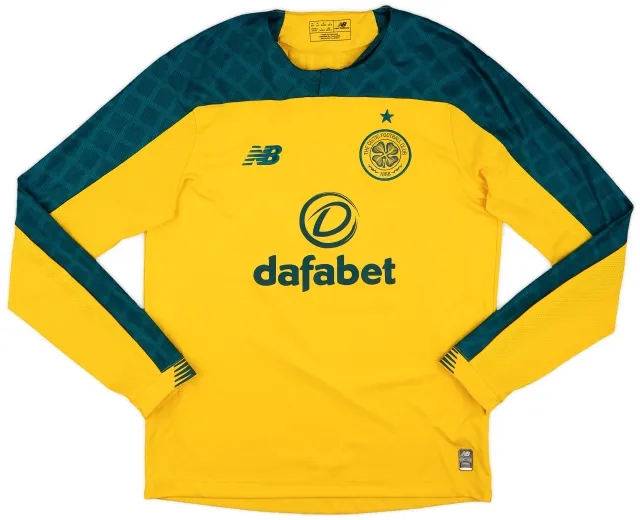 NewBalance 2019-20 Celtic Away L/S Shirt - 10/10 - (M)