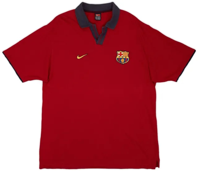 2000-01 Barcelona Nike Polo Shirt - 8/10 - (XL)