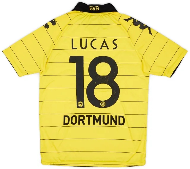 Kappa 2010-11 Borussia Dortmund Home Shirt Lucas #18 - 5/10 - (M)