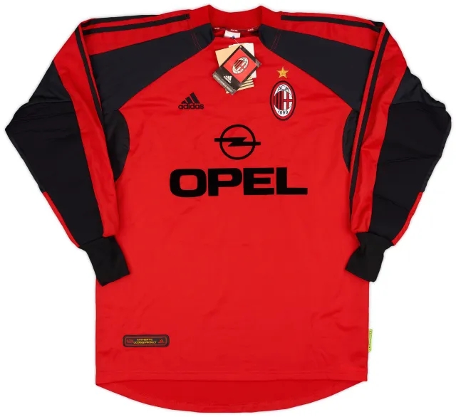 adidas 2000-02 AC Milan Player Issue GK Shirt (M)