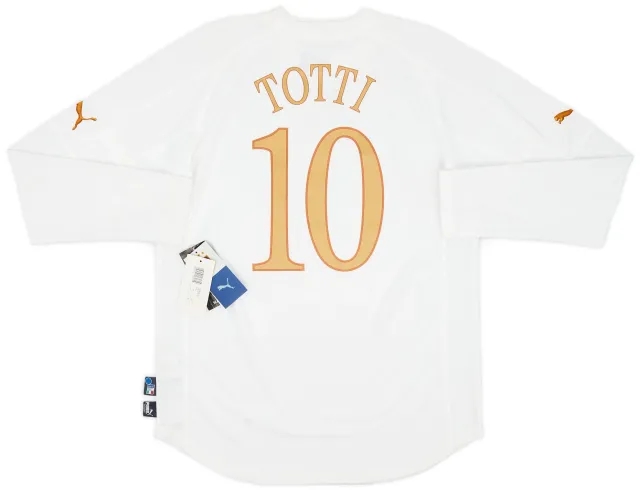 Puma 2004-06 Italy Away L/S Shirt Totti #10 (XL)
