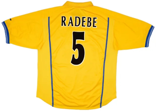 Nike 2000-02 Leeds United Away Shirt Radebe #5 - 8/10 - (L)