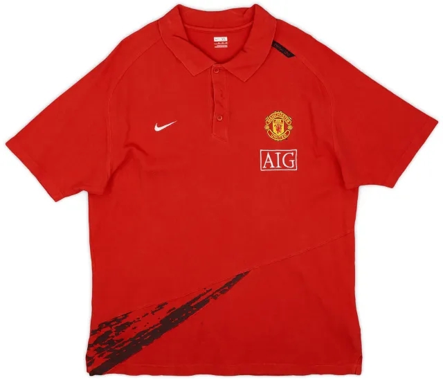 2007-08 Manchester United Nike Training Shirt - 7/10 - (L)