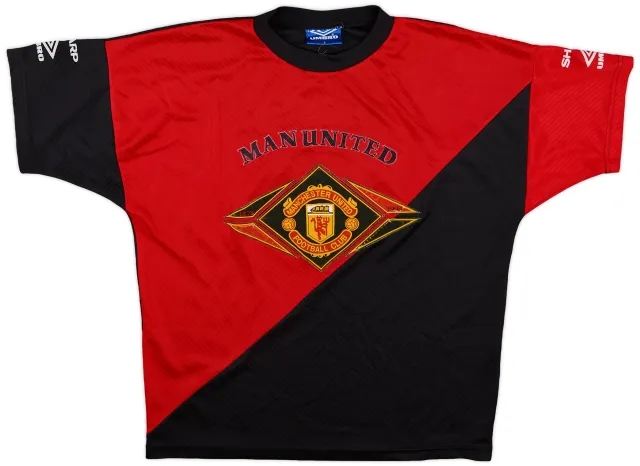 1994-95 Manchester United Umbro Training Shirt - 8/10 - (S)